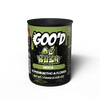 Goo'd 1g Premium THCA Flower by SmokeShows showing a close-up of the cannabis buds with vibrant green and orange hues